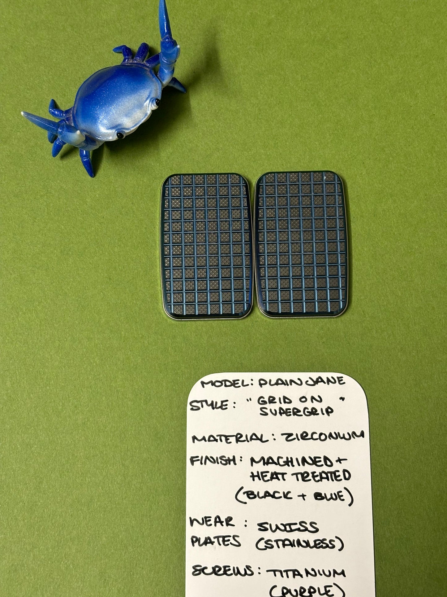 Magnus maglab plain jane grid on supergrip - zirc with SS plate - fidget toy