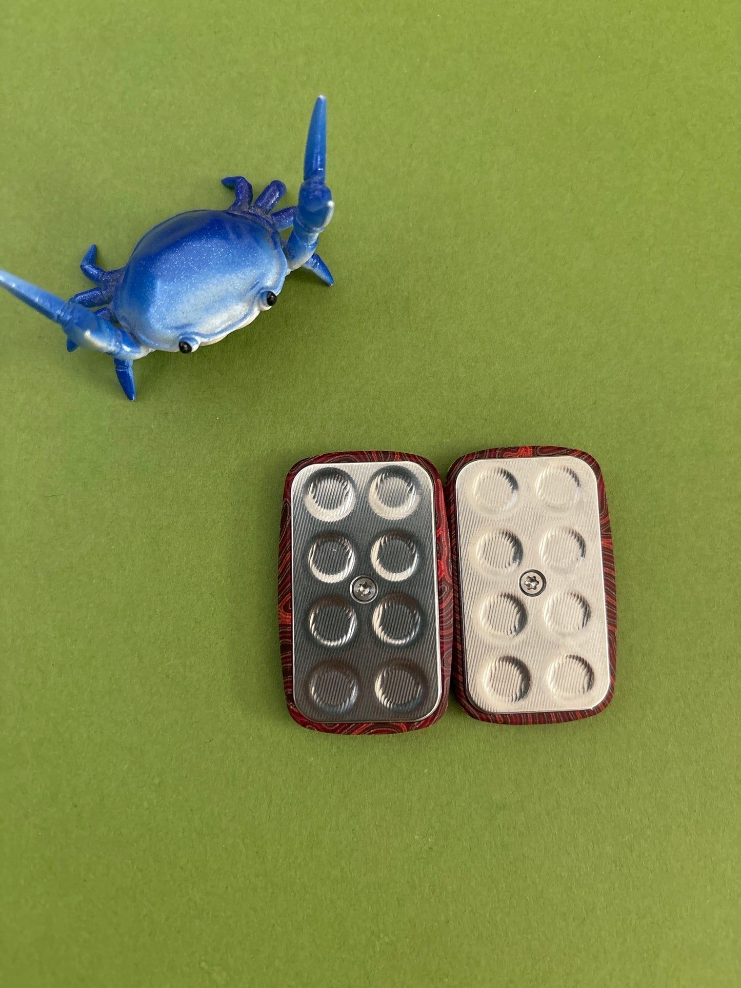 Magnus crazy fiber- arc mini frag slider - with SS plate - fidget toy