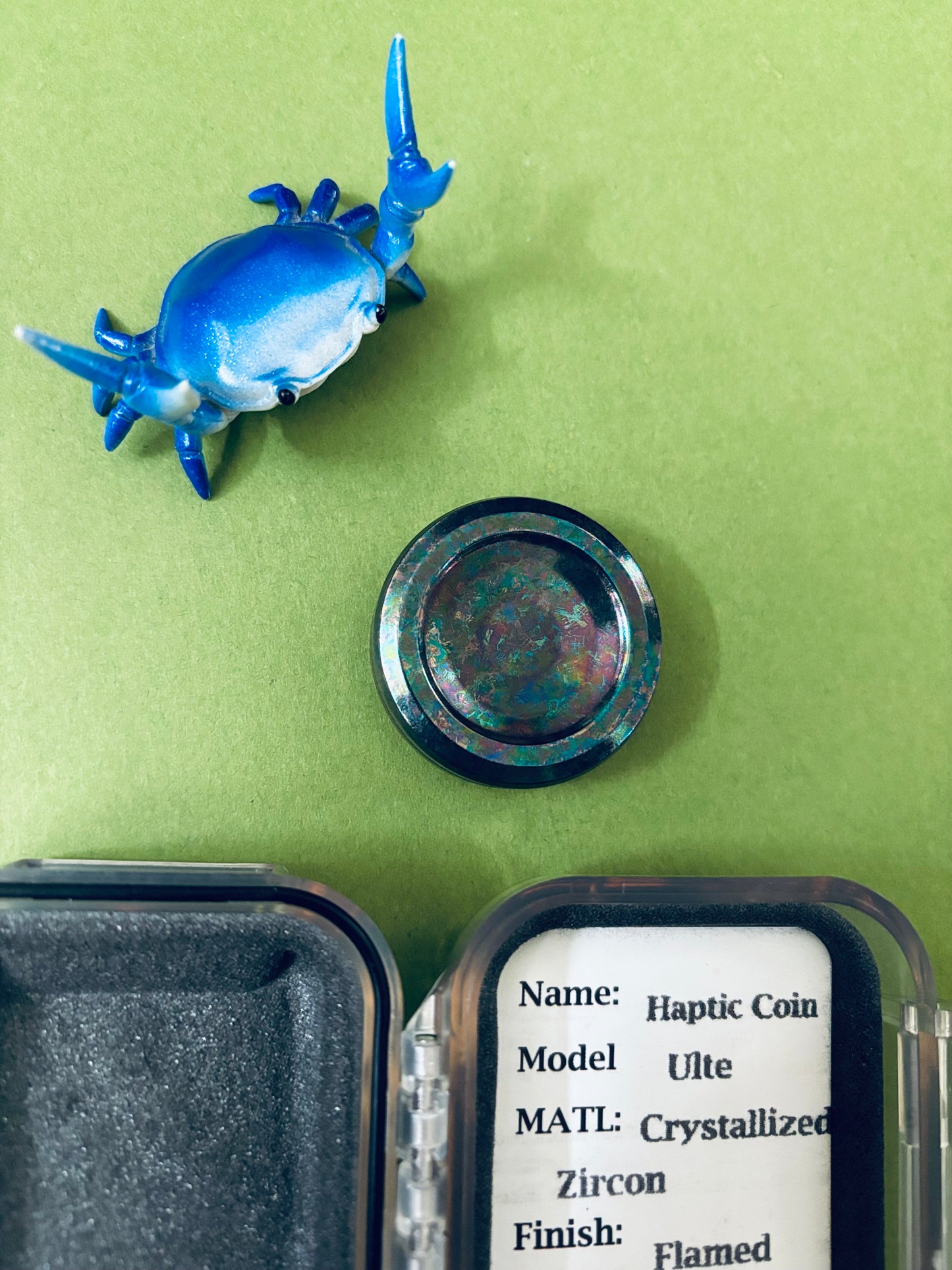 Njthandpower NJT - Ulte - zircon - haptic coin - fidget toy