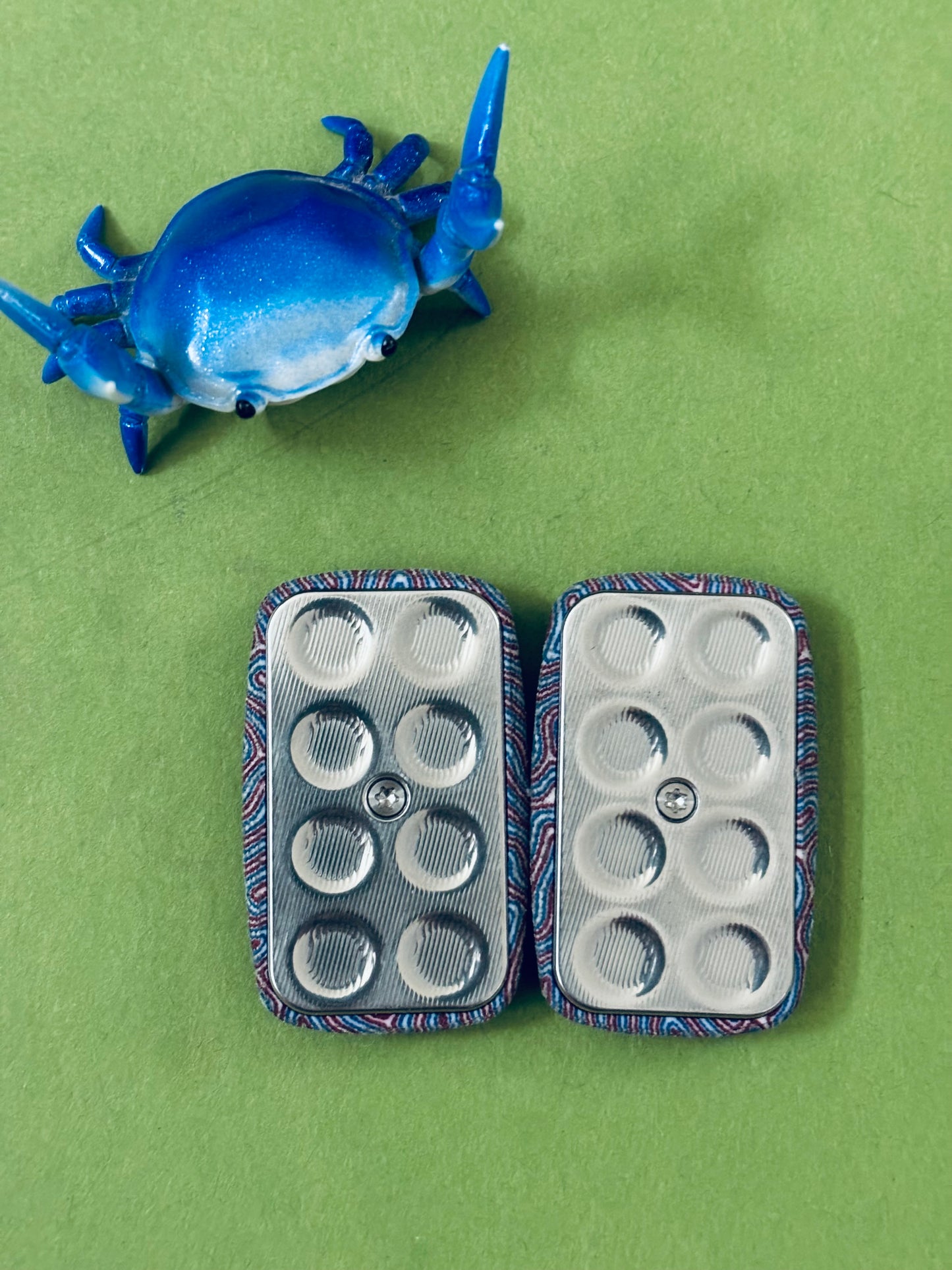 Magnus crazy fiber- arc mini frag slider - with SS plate - fidget toy