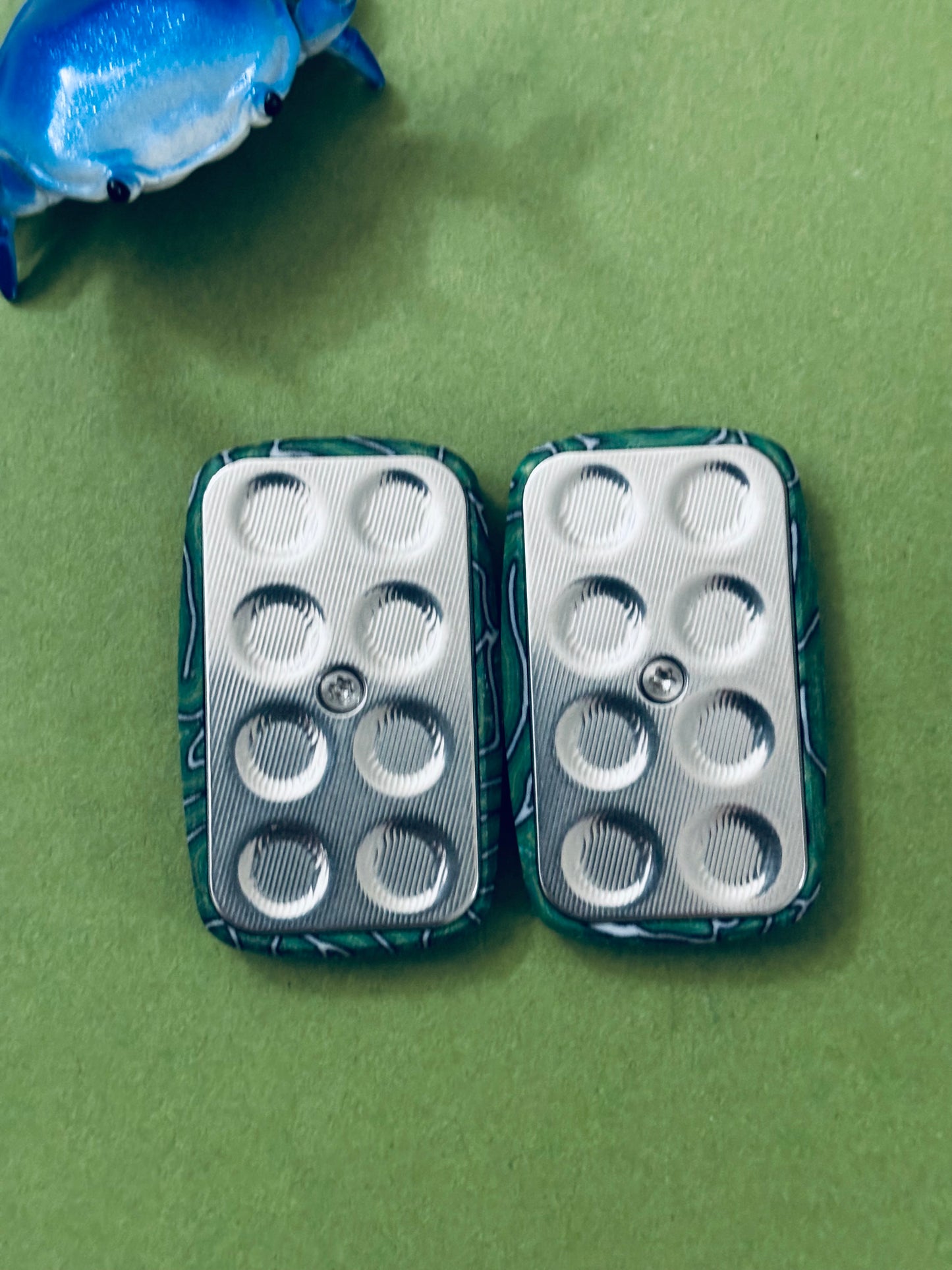 Magnus crazy fiber- arc mini frag slider - with SS plate - fidget toy