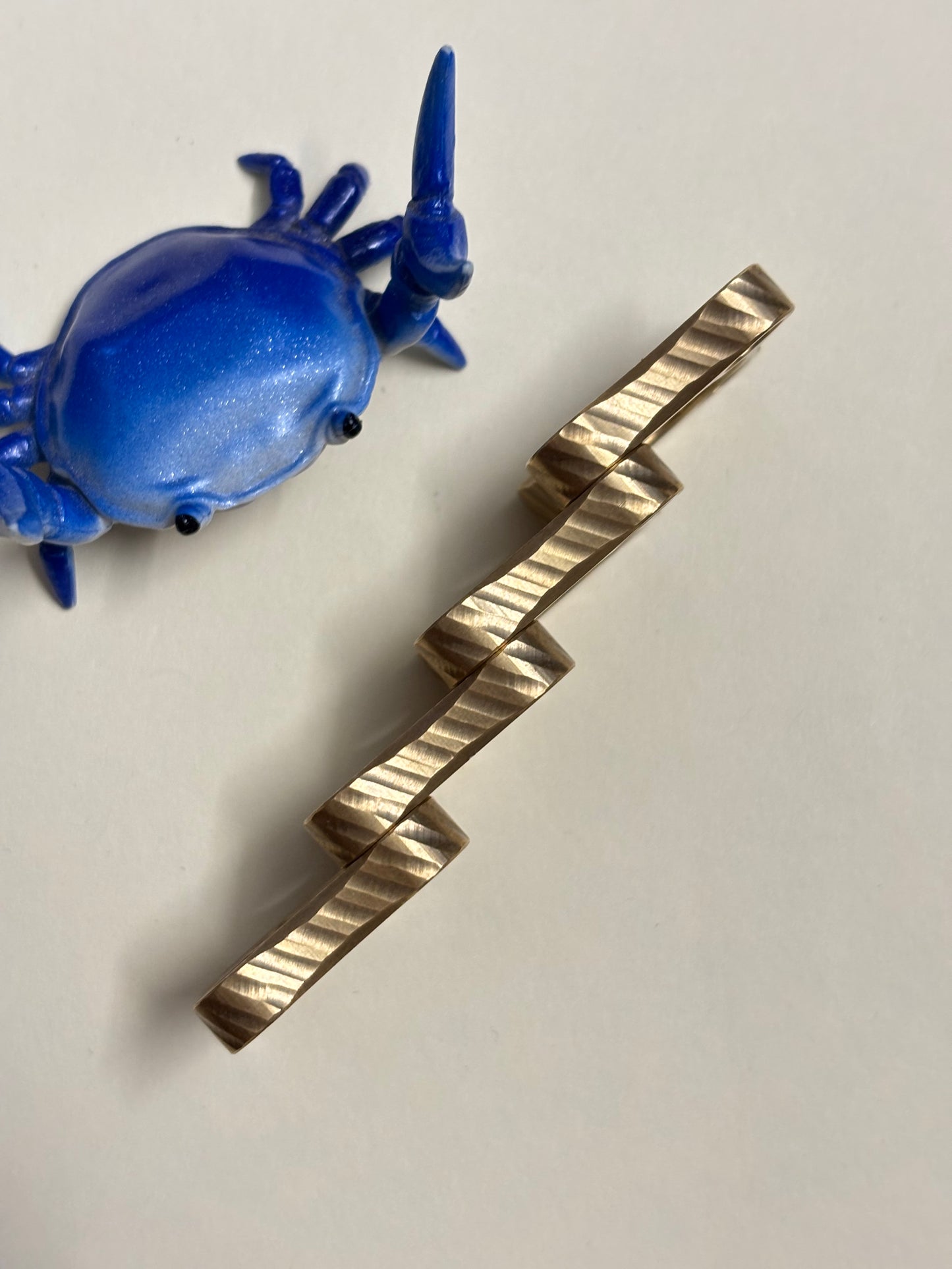 Bruce charles - micro stackable - brass -fidget toy