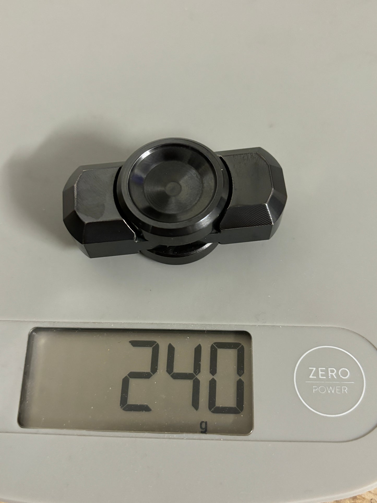 Njthandpower - nebu 2.0 W (blackened tungsten) spinner - fidget toy