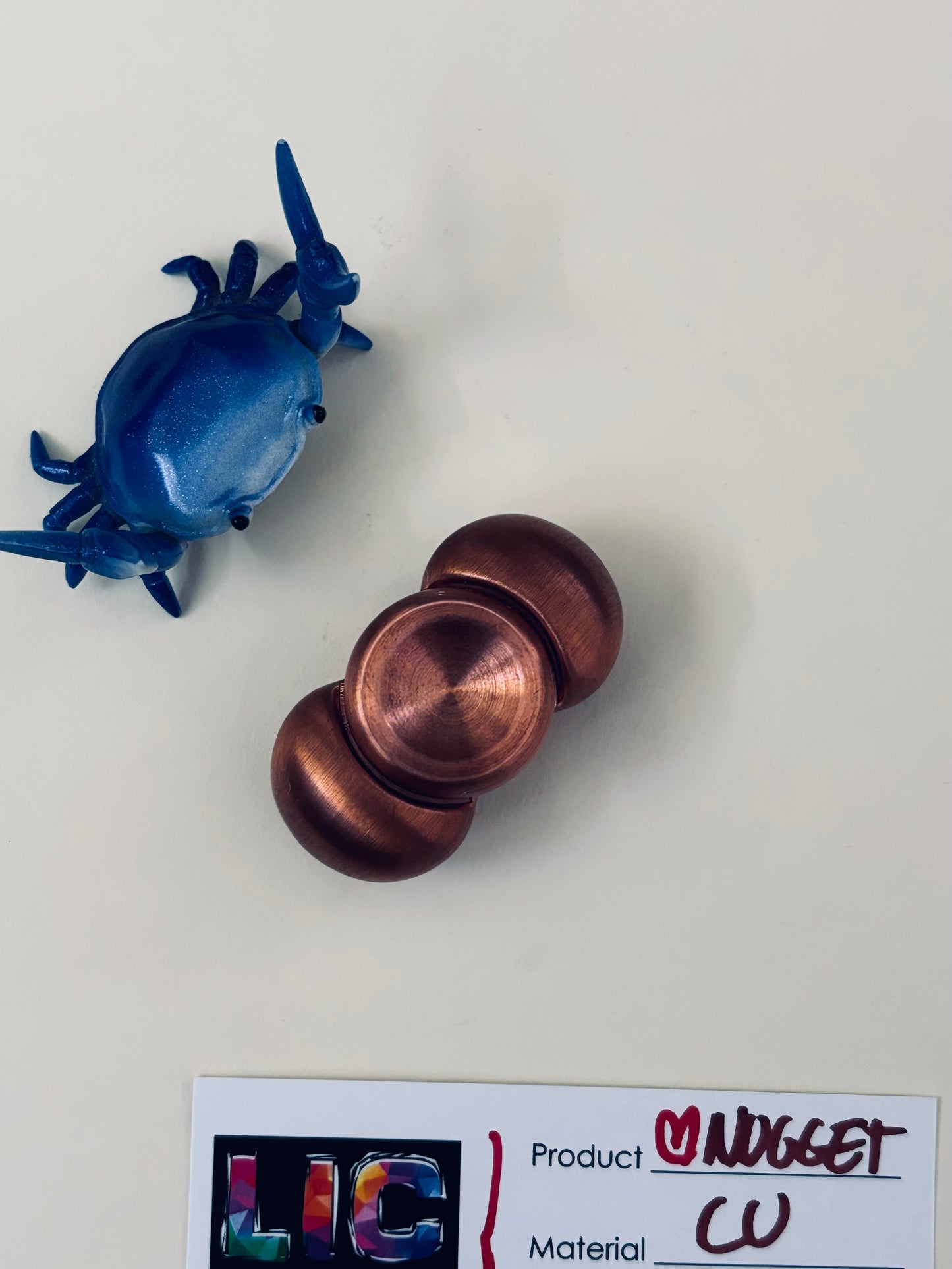 LIC - love nugget - copper - fidget spinner - fidget toy