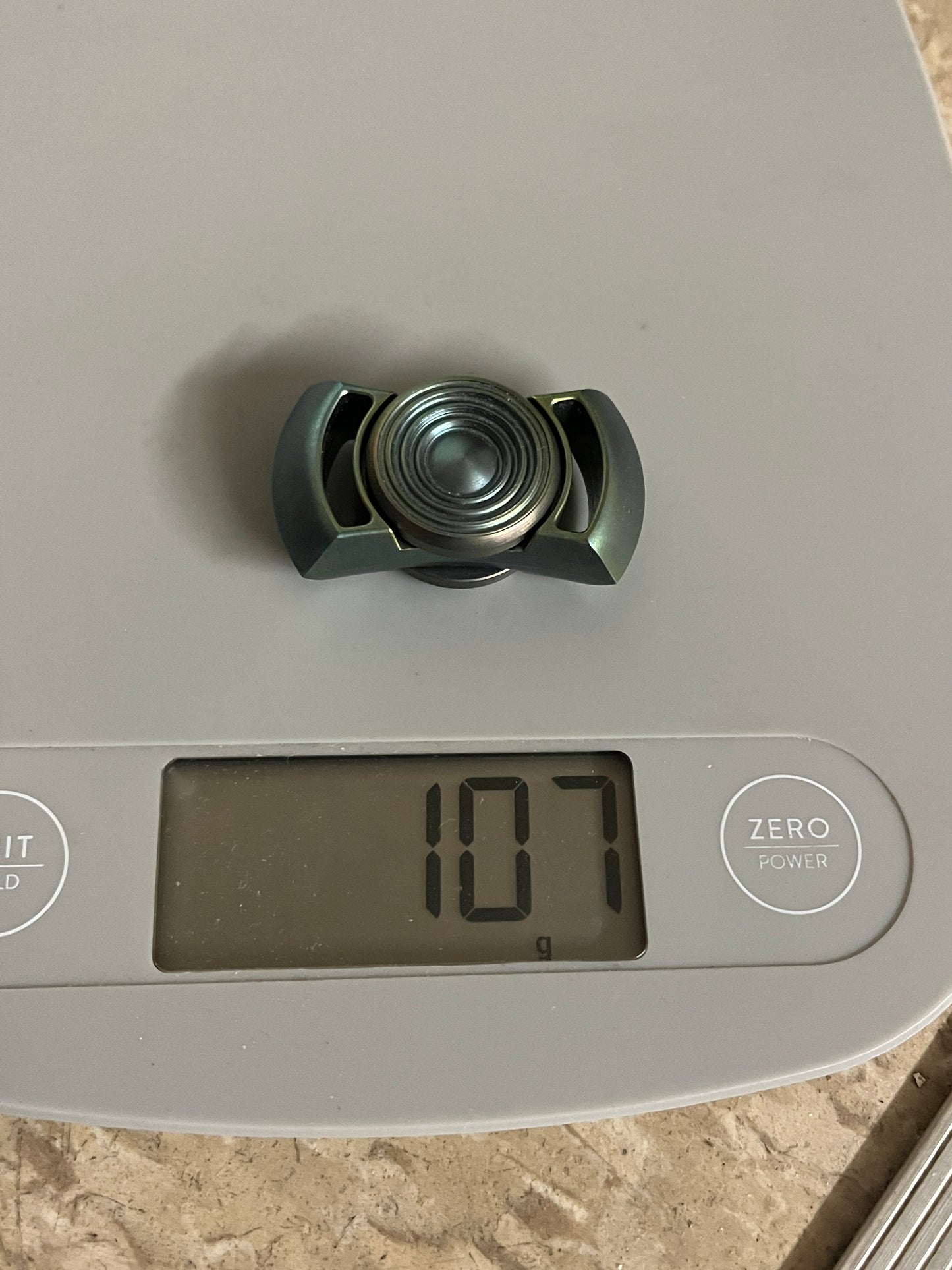 Yellow day energy - Tungsten chubby bar - flamed green - fidget spinner - fidget toy