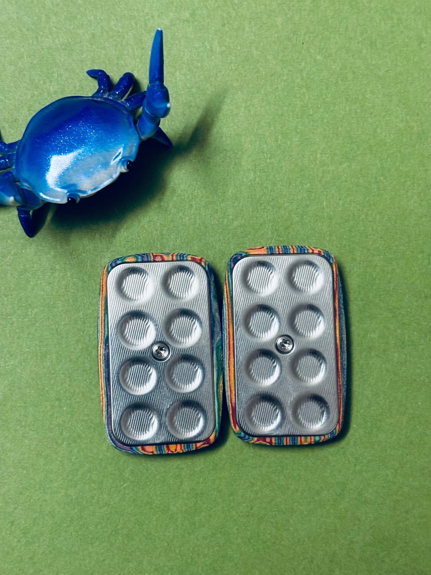 Magnus crazy fiber- arc mini frag slider - with SS plate - fidget toy