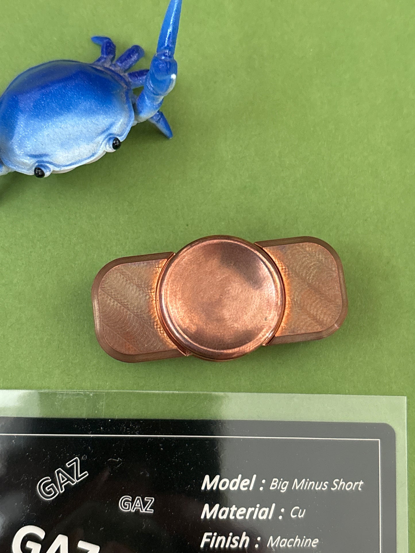 GAZ EDC - GAZ Big Minus Short- copper fidget spinner - fidget toy