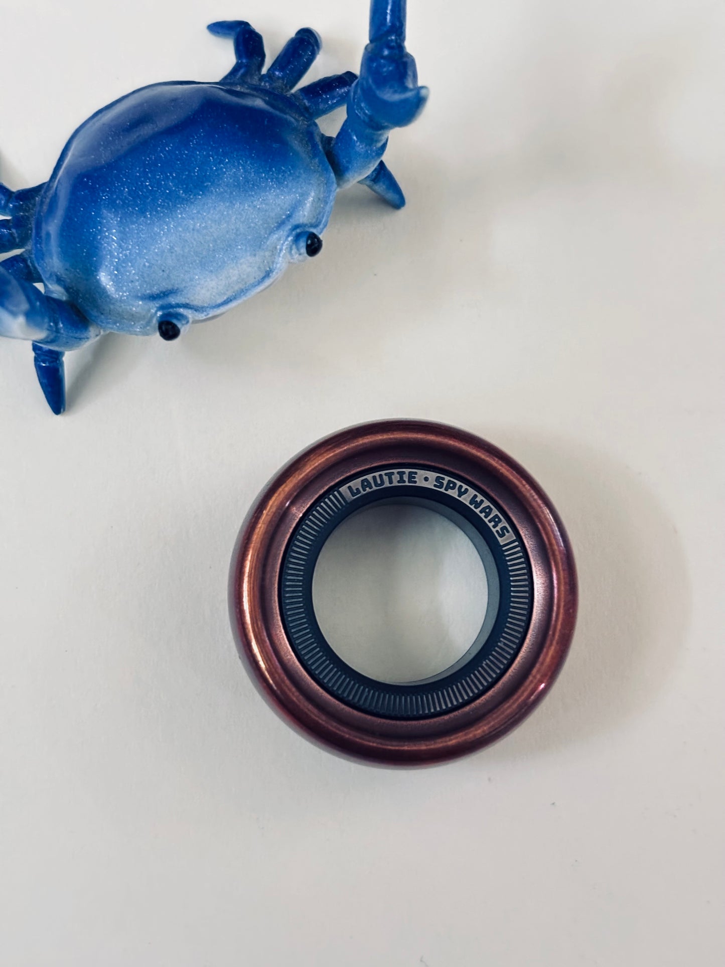 Lautie mechanic ring - copper/ss/zirc - fidget toy