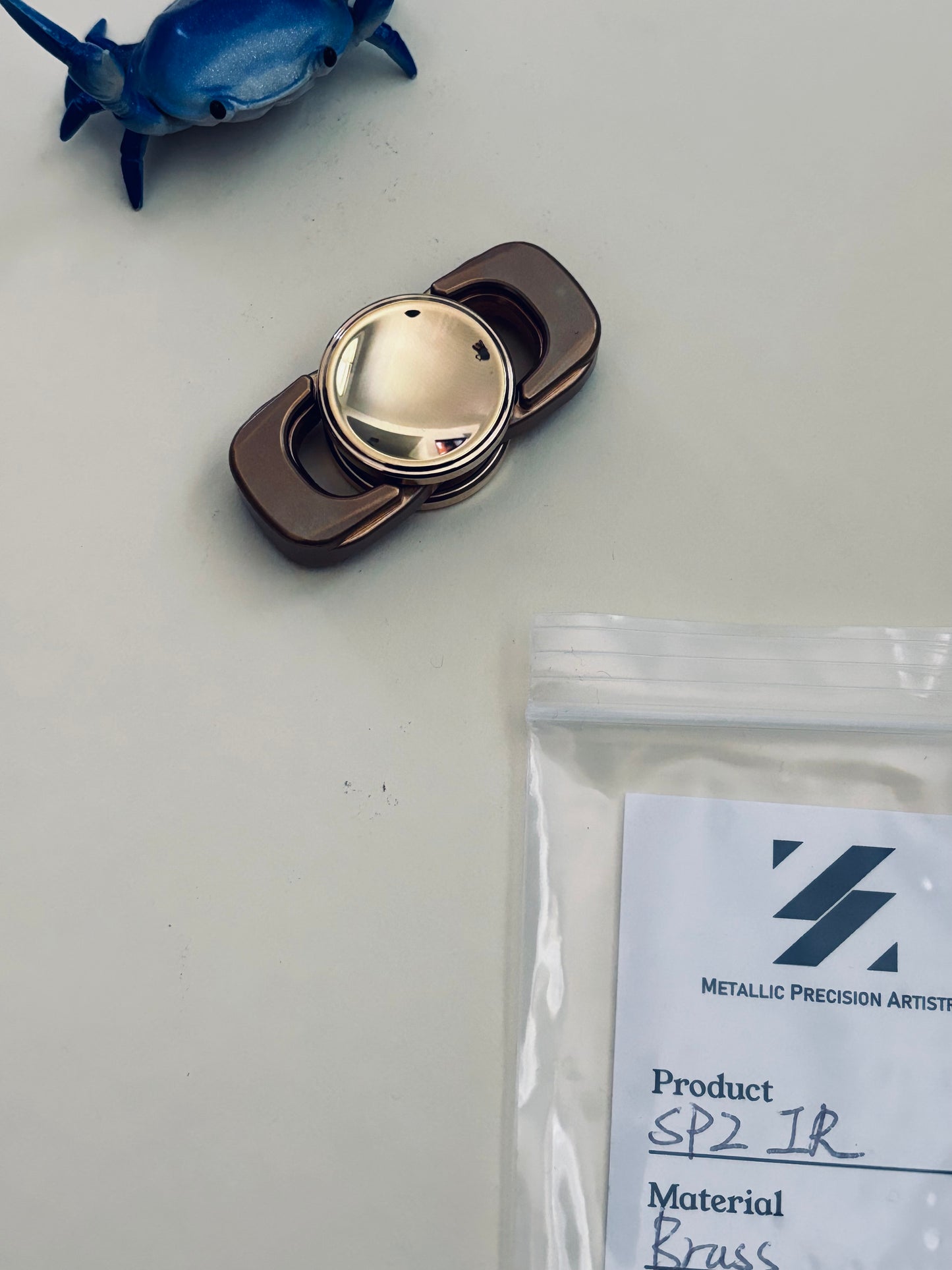 Zzmpa SP2 IR - brass - fidget spinner - fidget toy