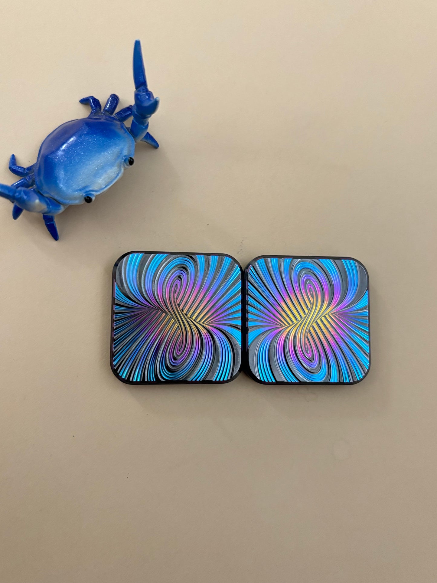 Compoform Horizon 3 x 3 - laser etched titanium slider