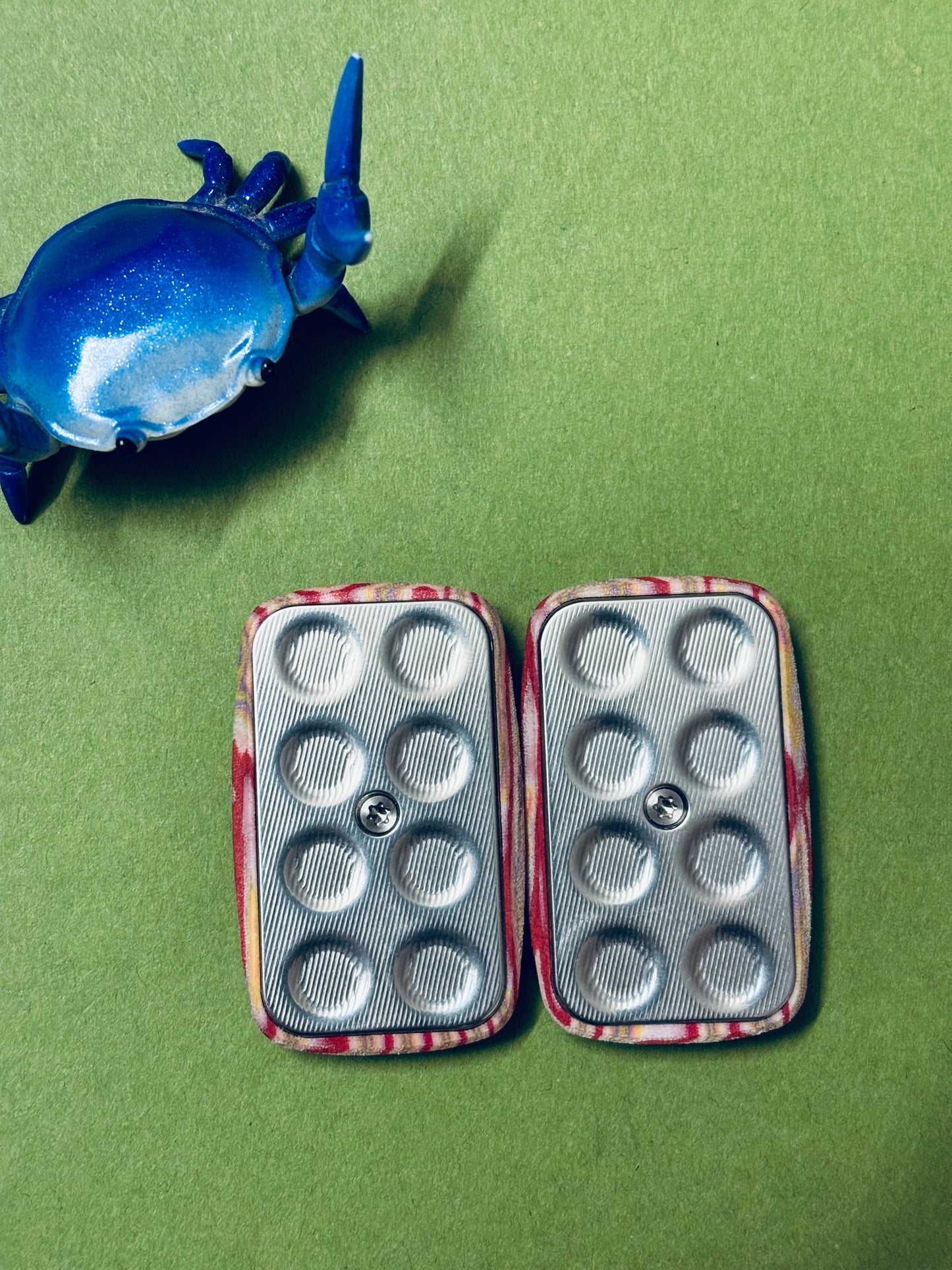 Magnus crazy fiber- arc mini frag slider - with SS plate - fidget toy