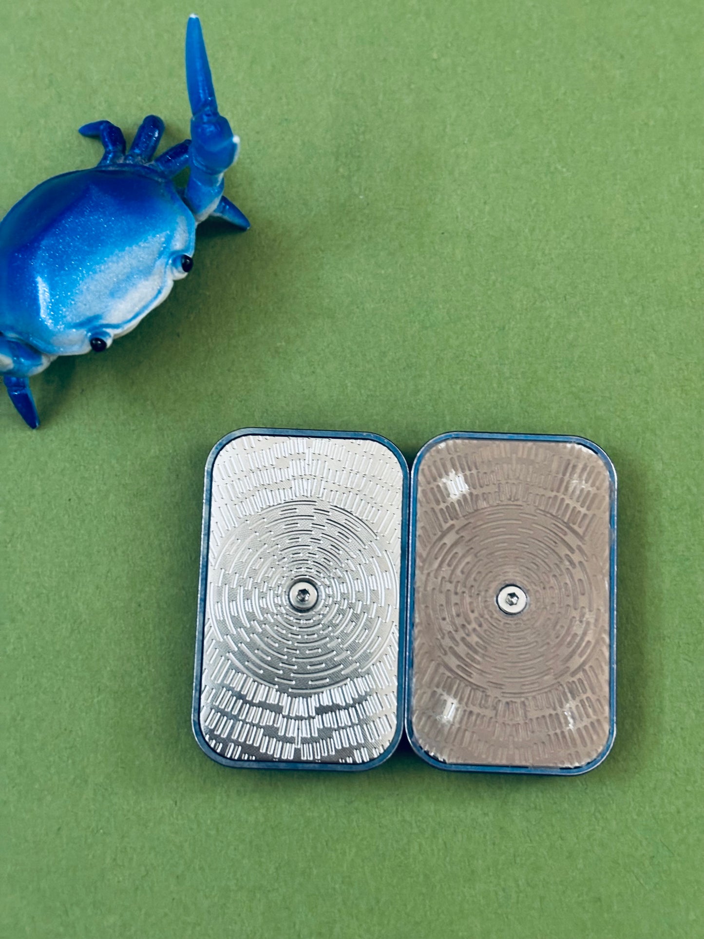 ZD EDC Sound emperor slider - titanium with SS plate - fidget slider / fidget toy