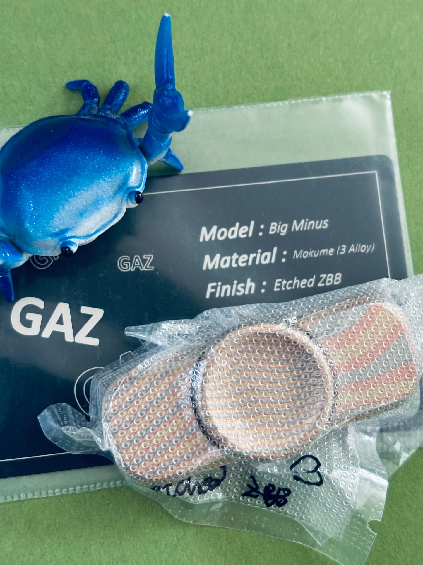 GAZ EDC - GAZ Big Minus- Mokume 3 alloy fidget spinner - fidget toy