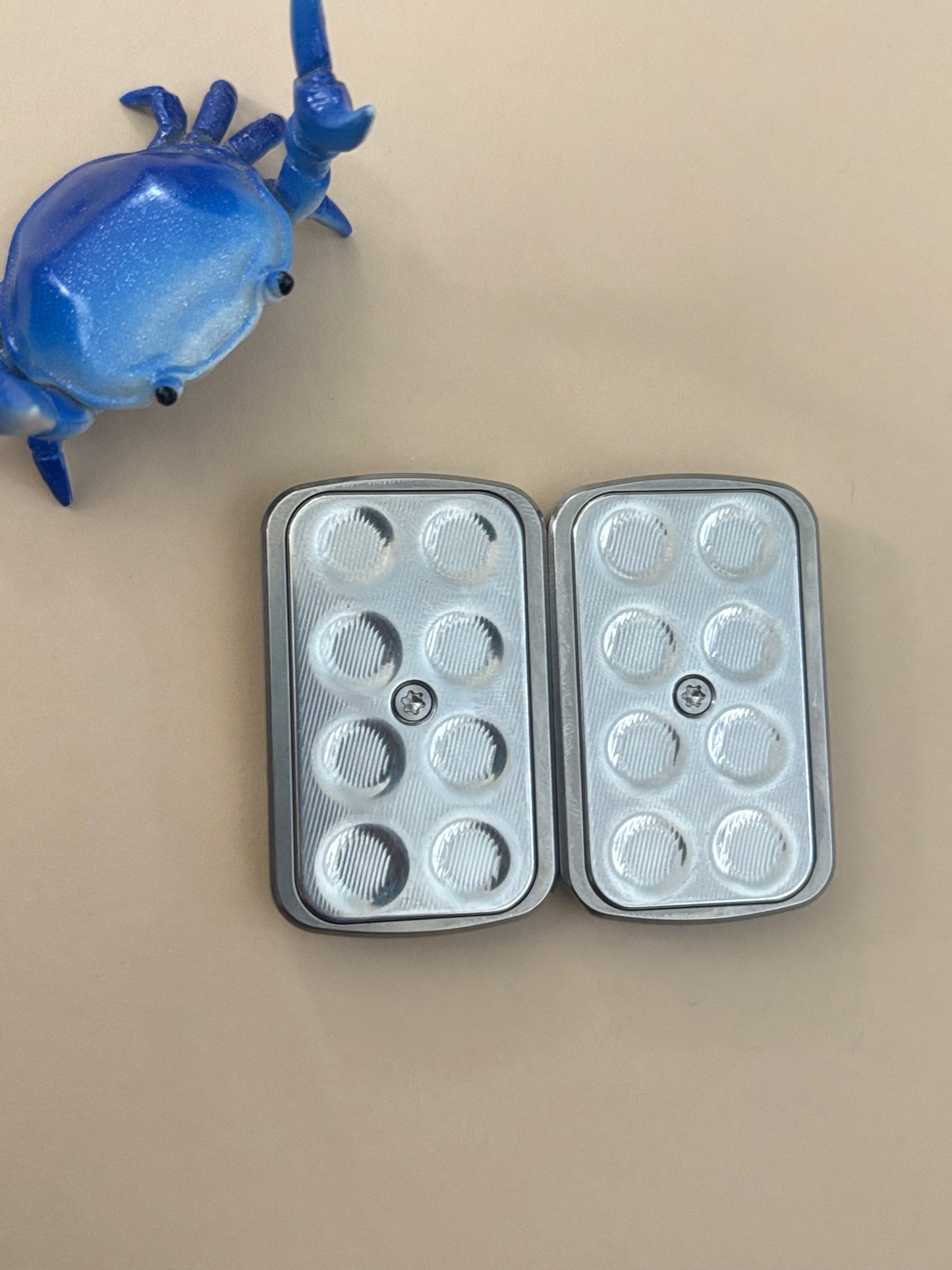 Magnus frag - TI with SS plate - fidget toy