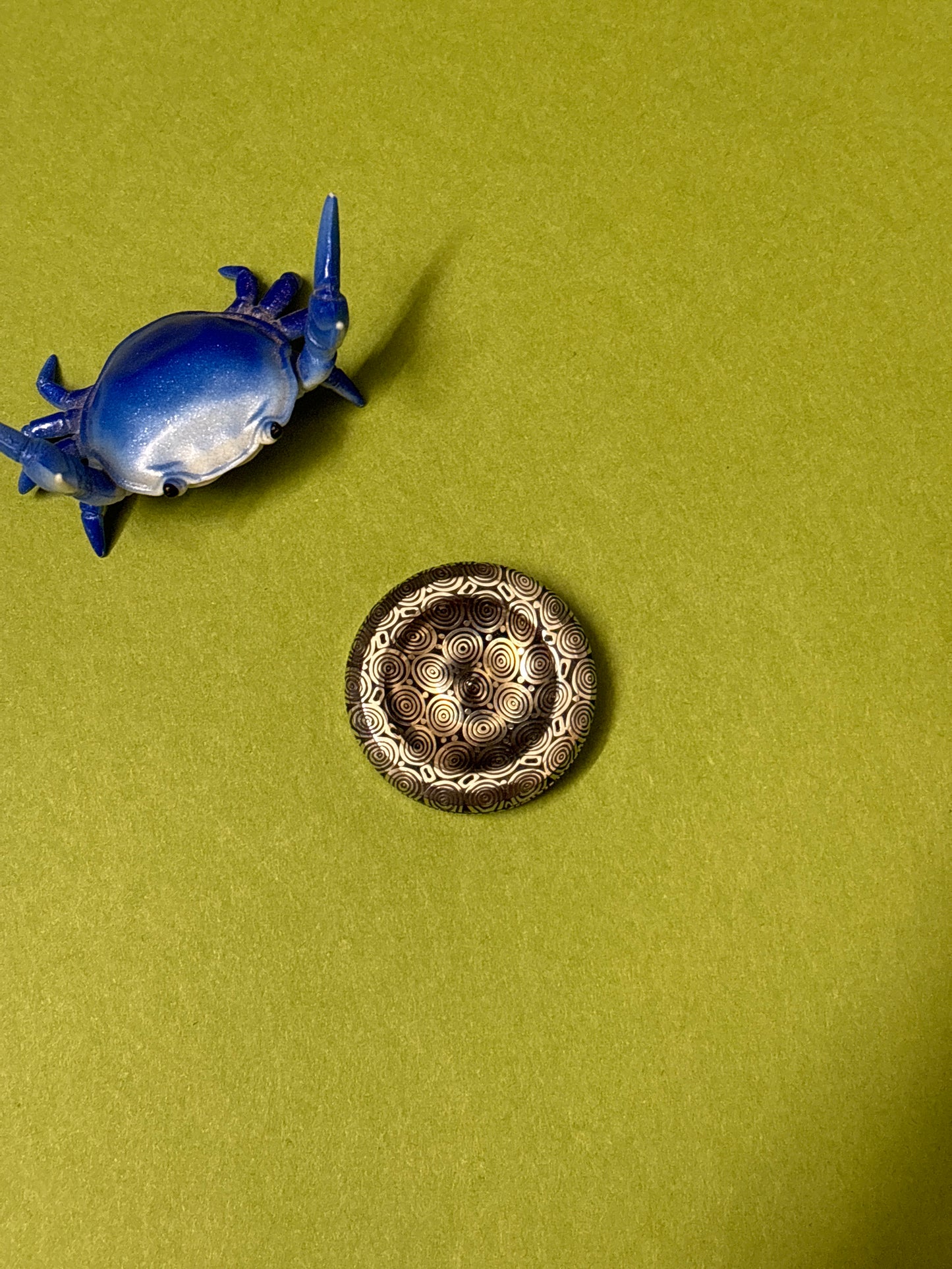 njthandpower NJT - mini mount damasteel - haptic coin - fidget toy