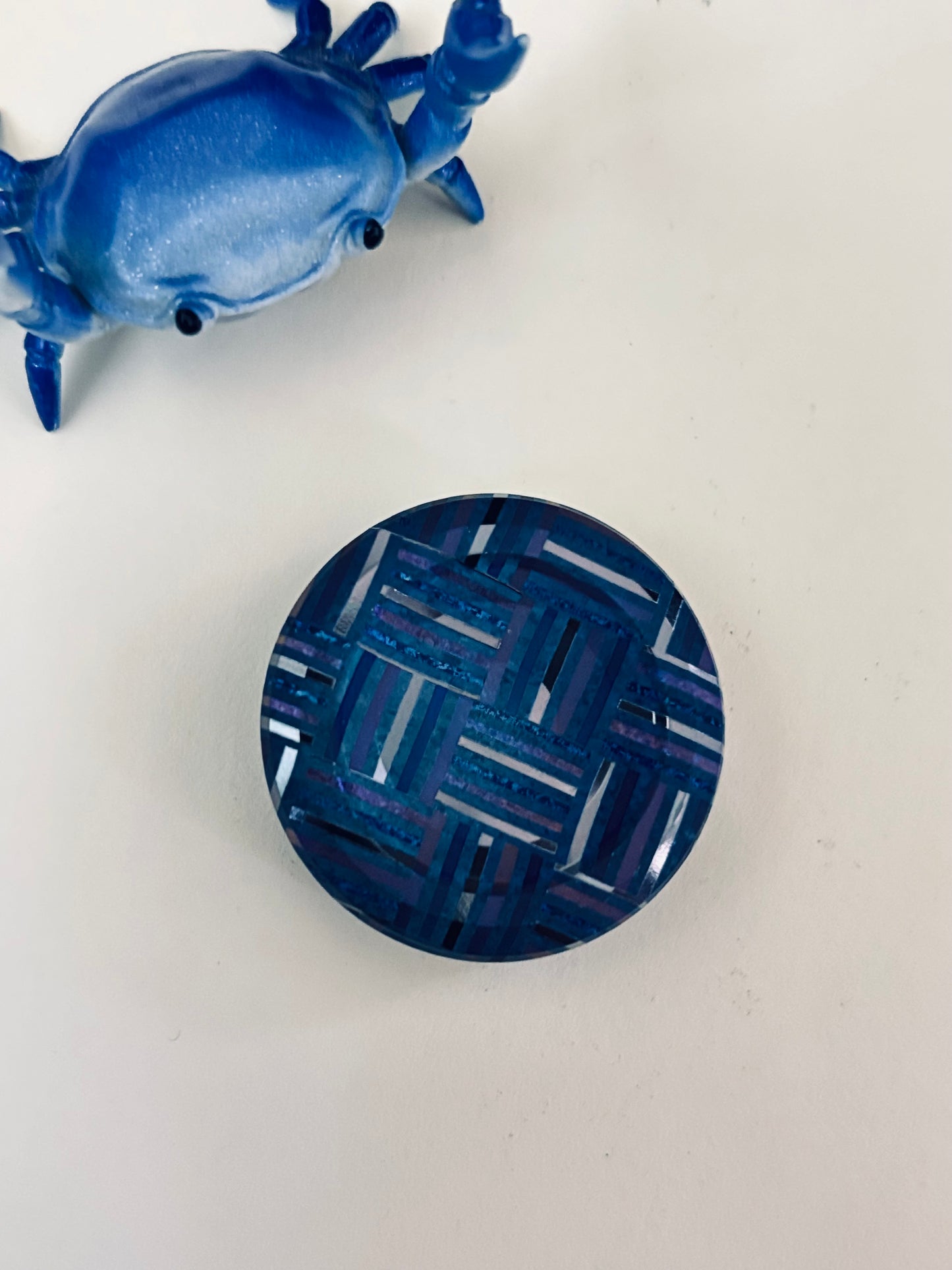 njthandpower NJT - zircuti basketweave - Ulte haptic coin - fidget toy