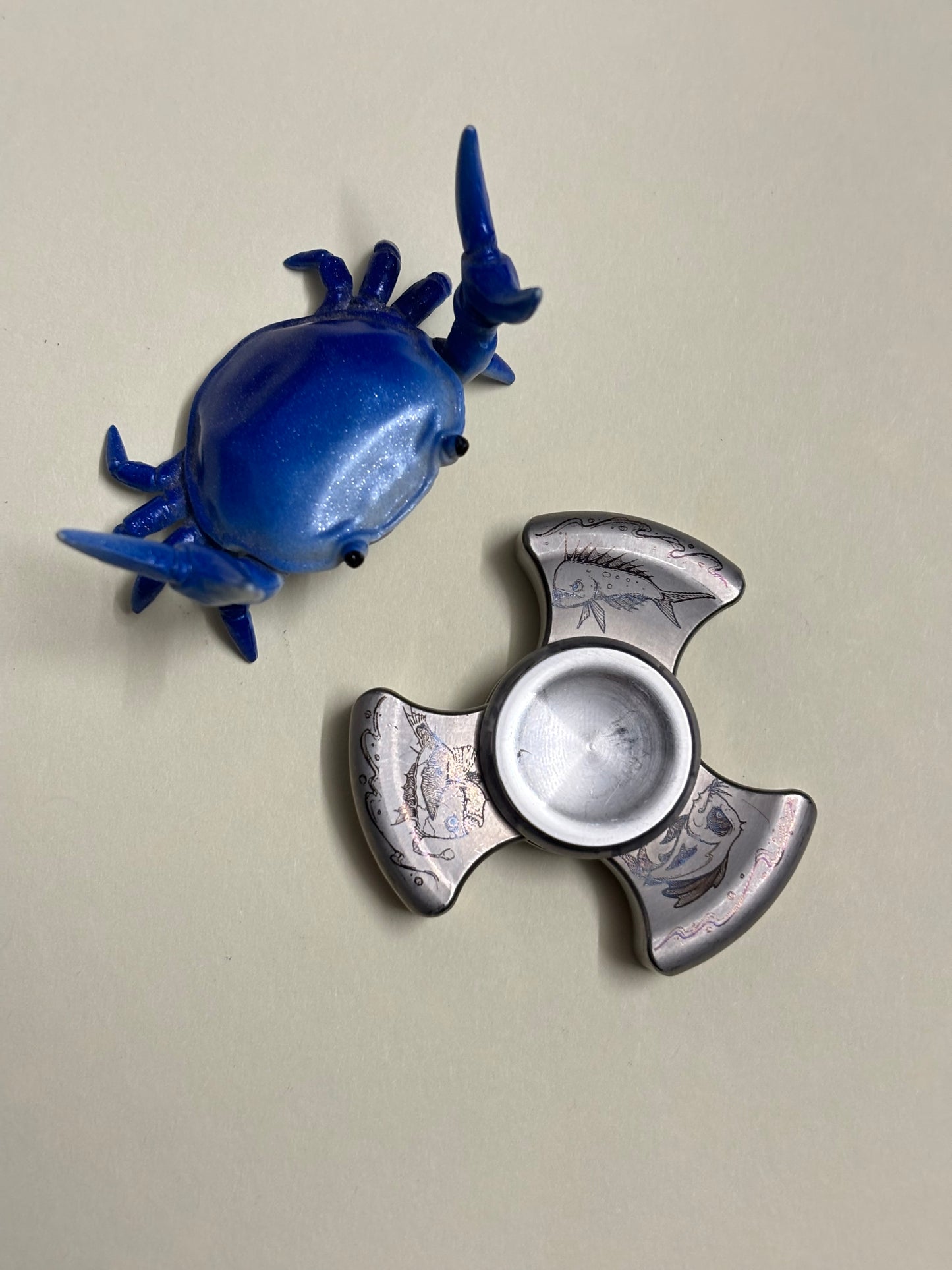 Rotablade - tri stubby - titanium - John Schipp - fidget spinner - fidget toy