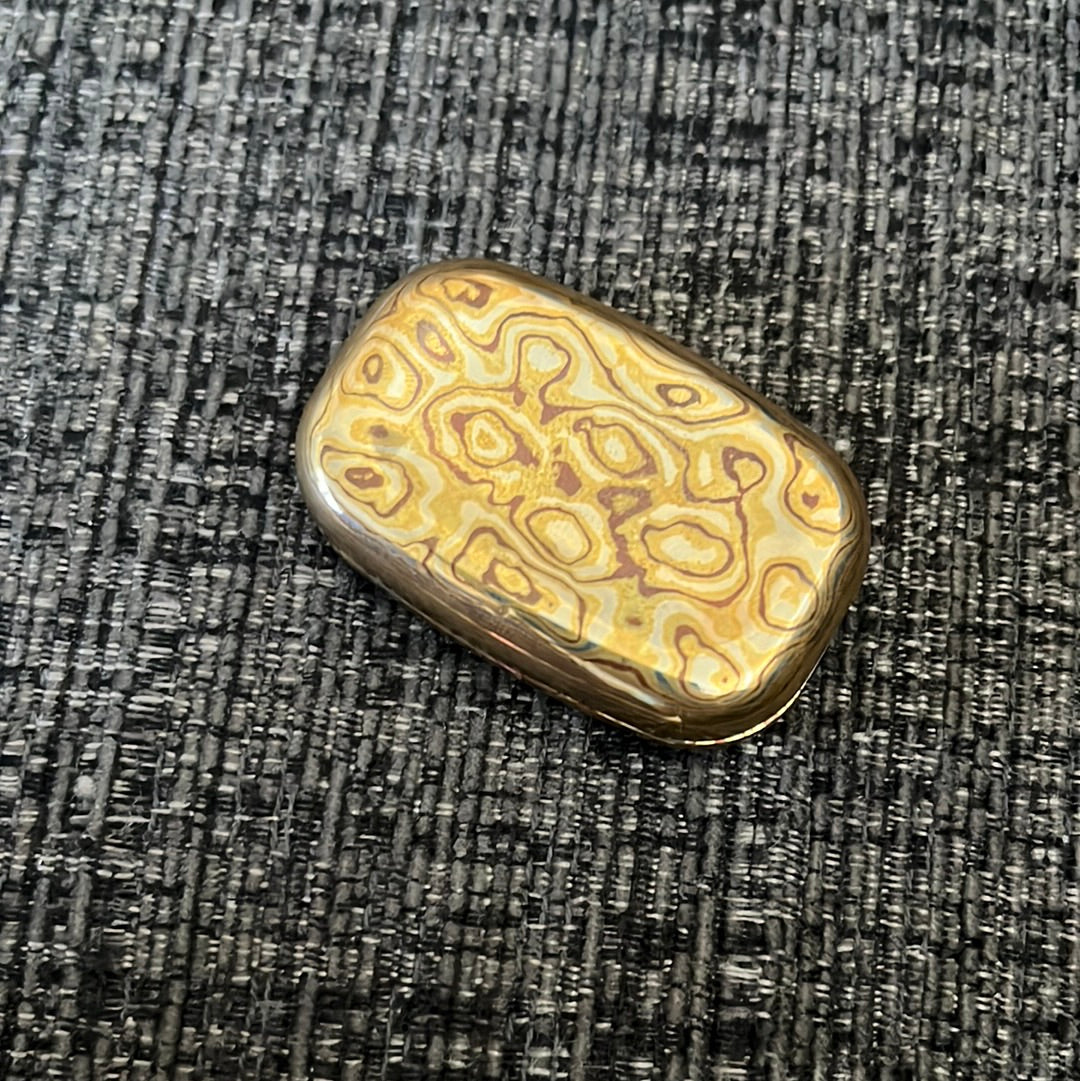 Linchu One Pal - mokume - mechanical fidget slider - haptic fidget toy