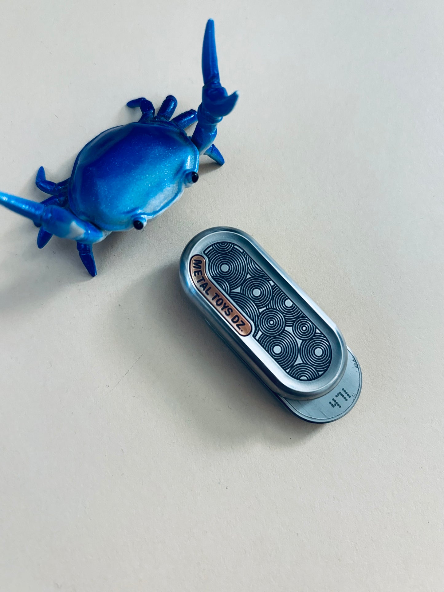 Topb - rain - Stainless steel - slider / clicker / worry stone