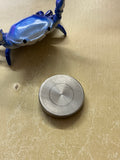Billetspin - gambit coin - stainless steel - biohazard