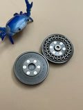 njthandpower NJT - Ulte - zircon - hand carved - haptic coin - fidget toy