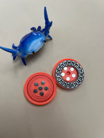 ACEDC  - nano milk cap - orange - haptic coin - fidget toy