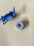 Wildman  -  spinner button - carbonquartz super conductor button- fidget toy