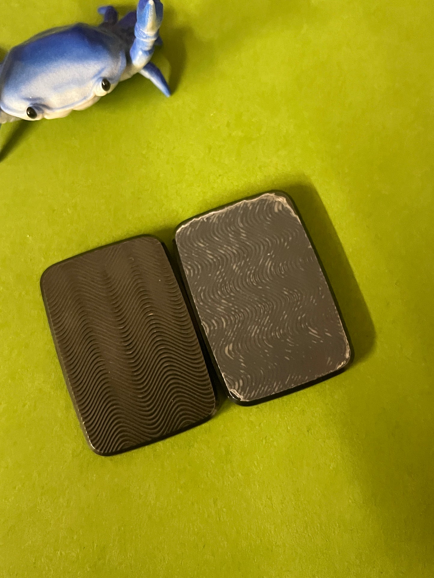 Compoform V3 - seigeiha laser etched titanium slider