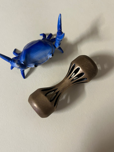 Mamba metals - knuckle bone - small bronze tiberium - fidget toy