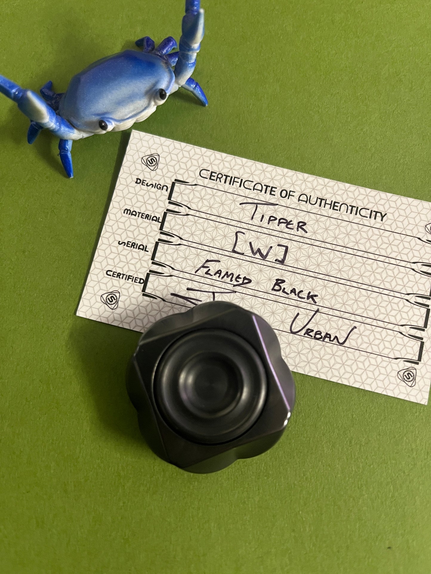 Sacred spin - Tipper - tungsten - fidget spinner fidget toy