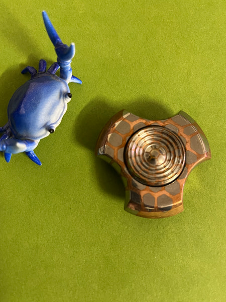 Yellow day energy - superconductor tri chub- fidget spinner - fidget toy