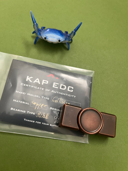 KAP - collision fidget spinner - copper - fidget toy