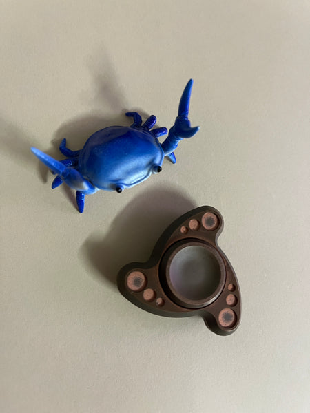 2R boomerang copper - fidget spinner / clicker  - fidget toy