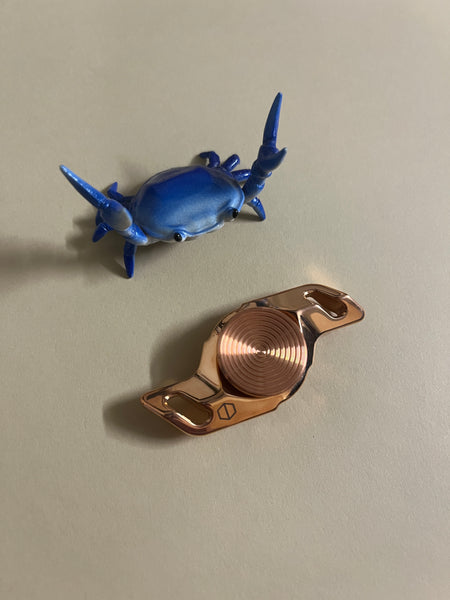 Damned design - brute bar  - copper - fidget spinner - Fidget toy