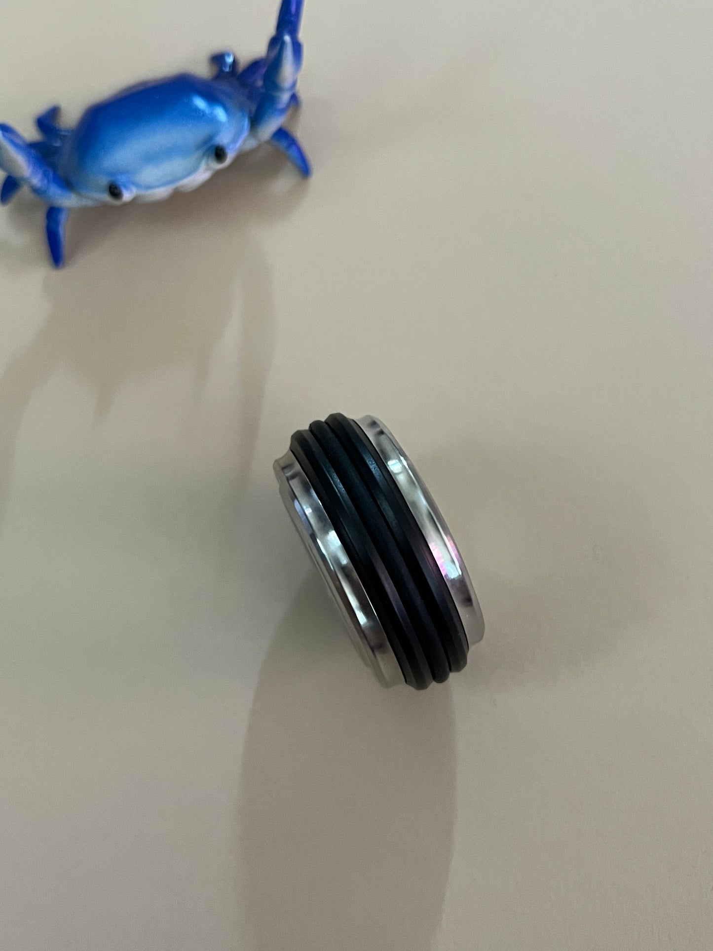 Acedc mechanic ring - stainless steel - fidget toy