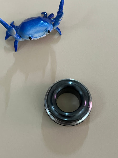 Acedc mechanic ring - zirc / stainless steel  - fidget toy