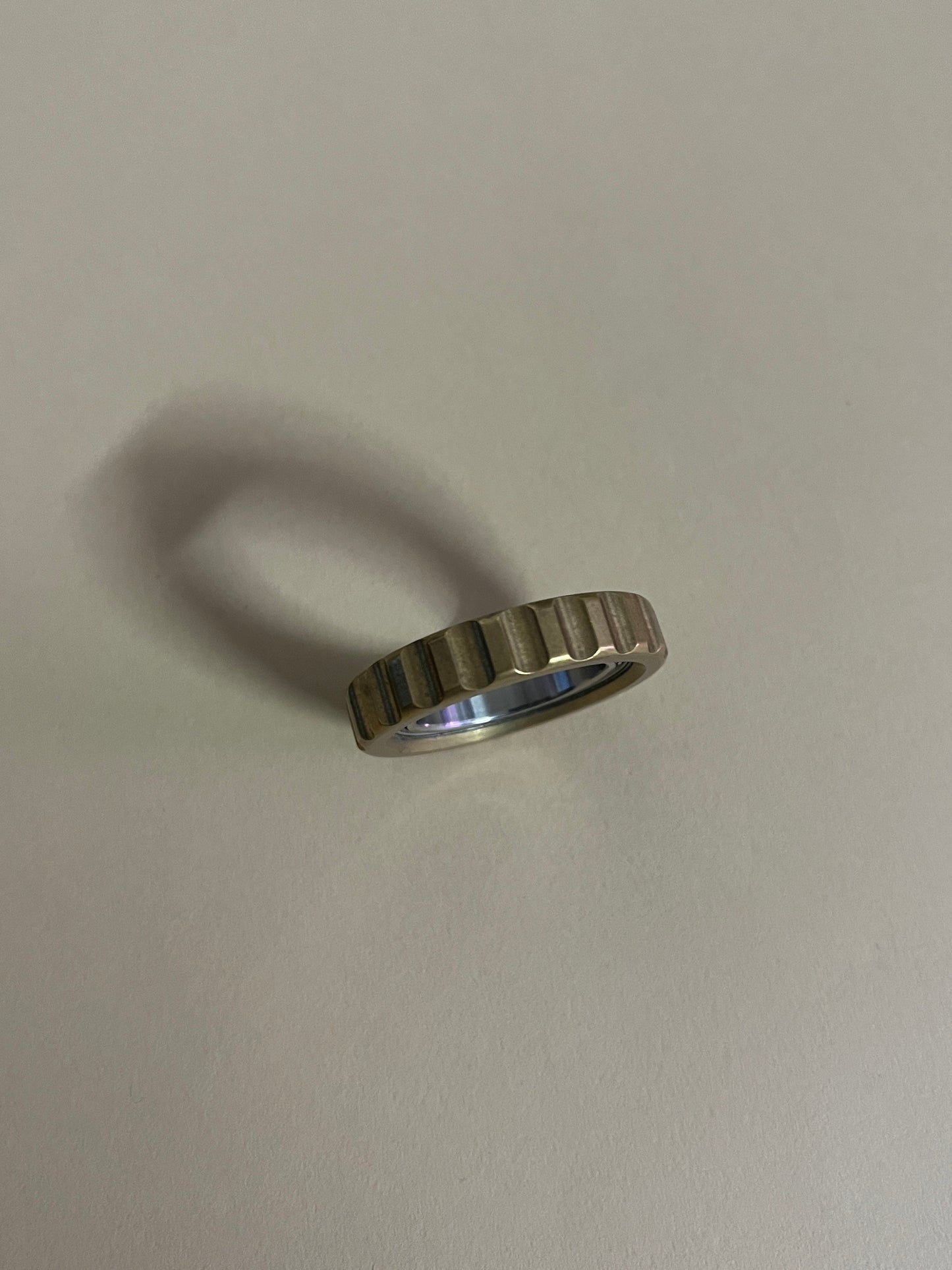 Brass /ss spinning ring - fidget toy