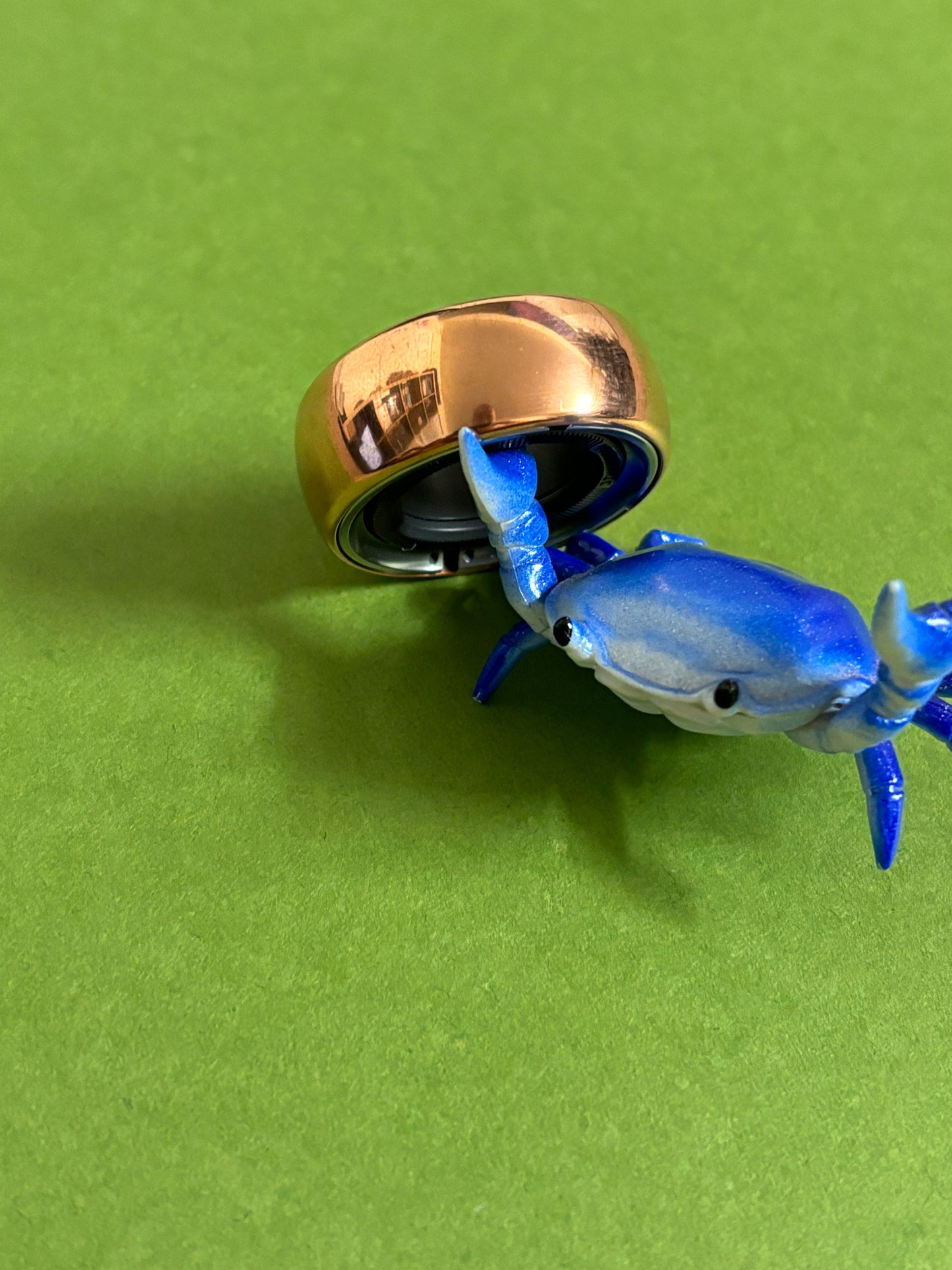 Lautie mechanic ring - copper/ss/zirc - fidget toy