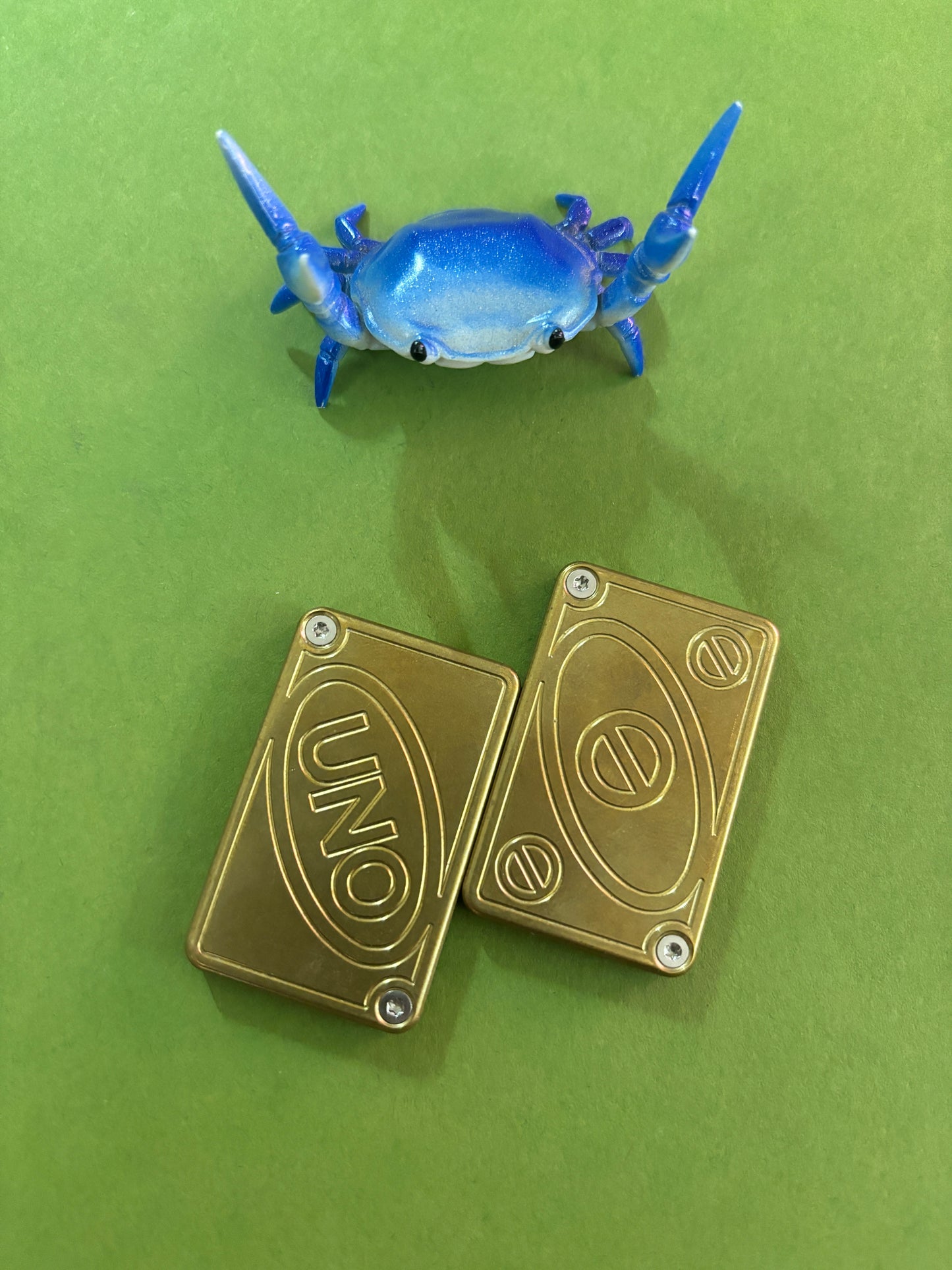 Fidget things - Tactile Uno - brass slider - fidget toy