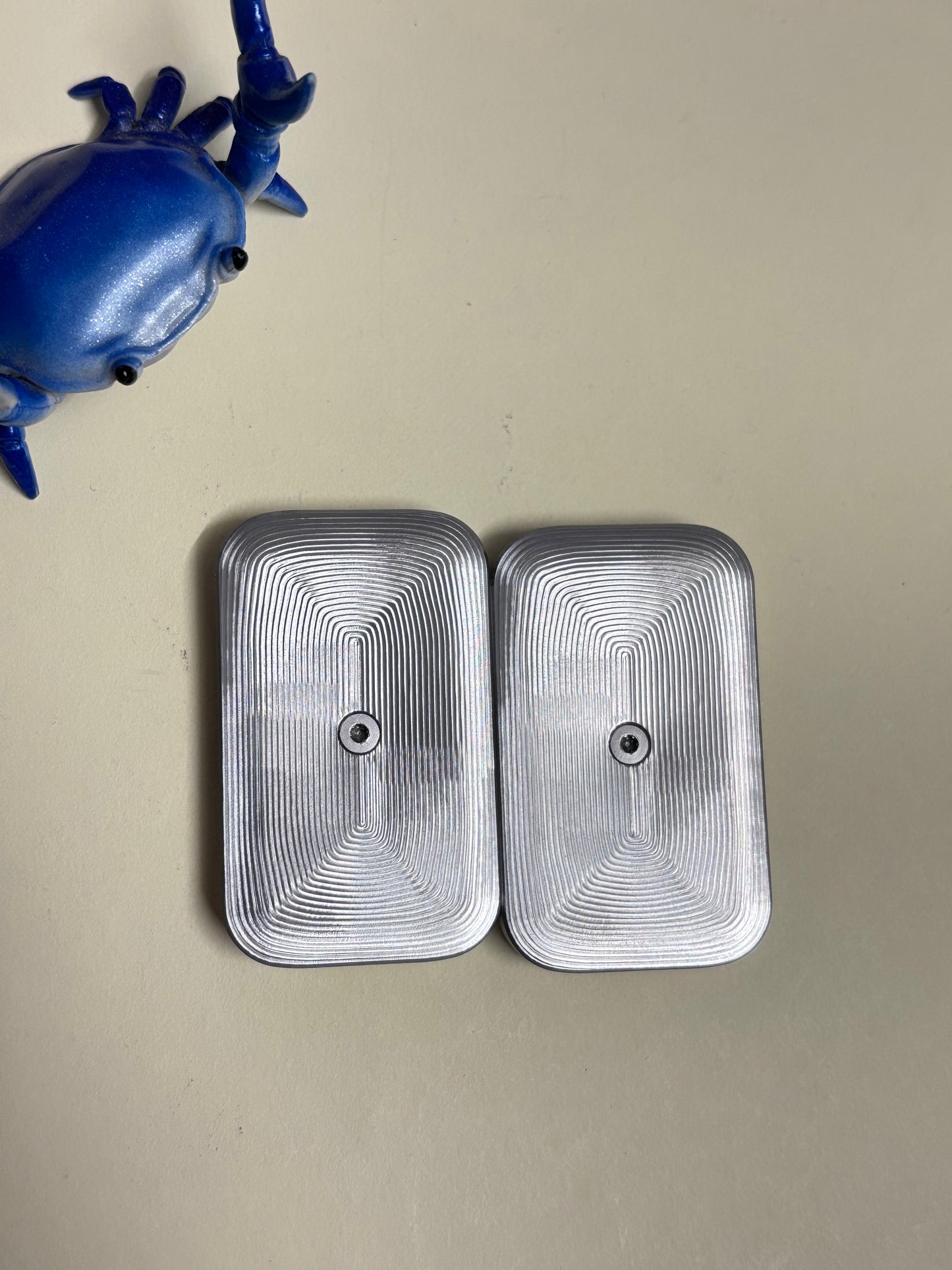 Moduswork Rapt MVS asymmetrical - ss - with inserts - slider - fidget toy