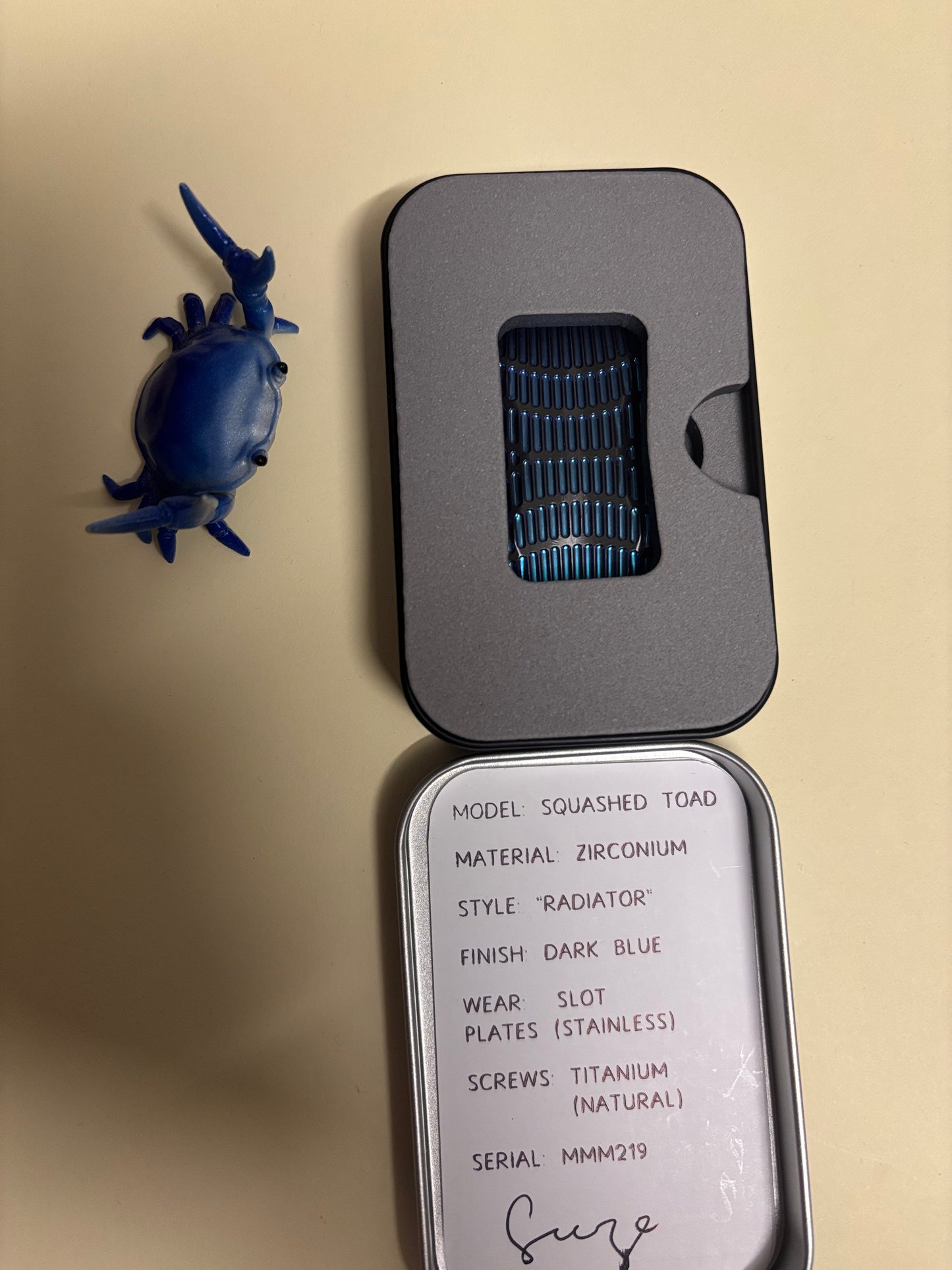 Magnus radiator - zirc with SS plate - fidget toy