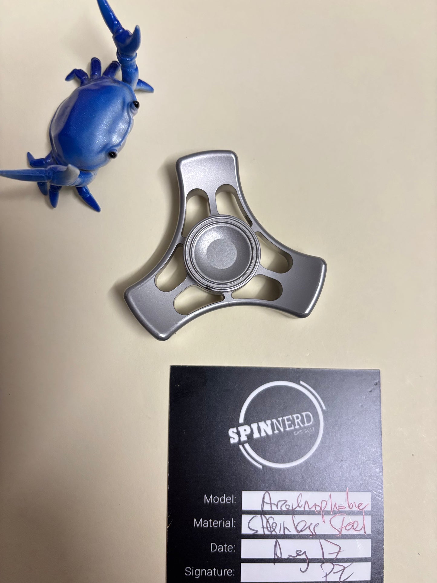 Spinnerd arachnophobia spinner - SS - fidget spinner - fidget toy