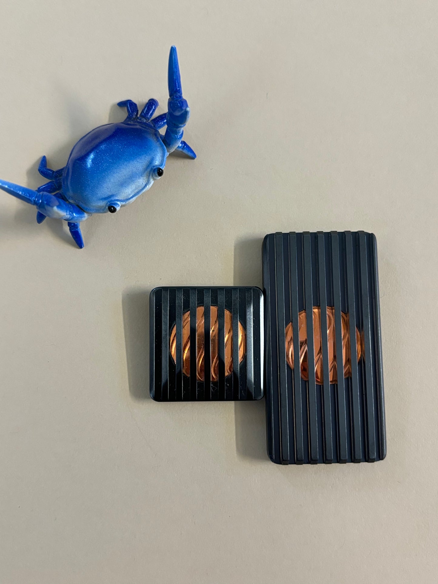 Compoform - tesseract - copper - fidget toy