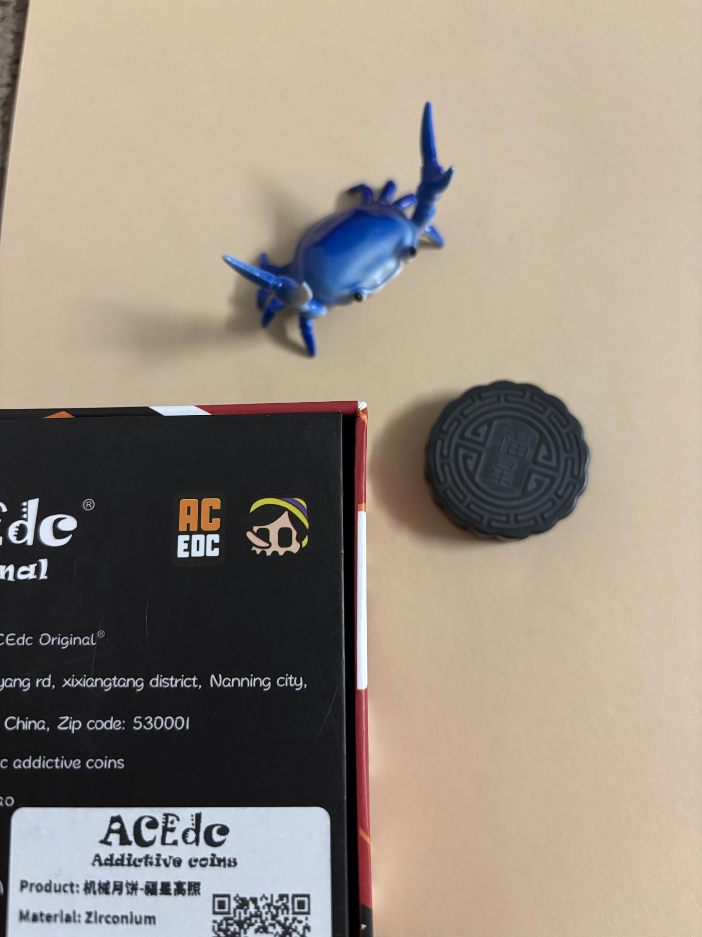 ACEDC mooncake mechanical milk cap - zirc - haptic coin - fidget toy