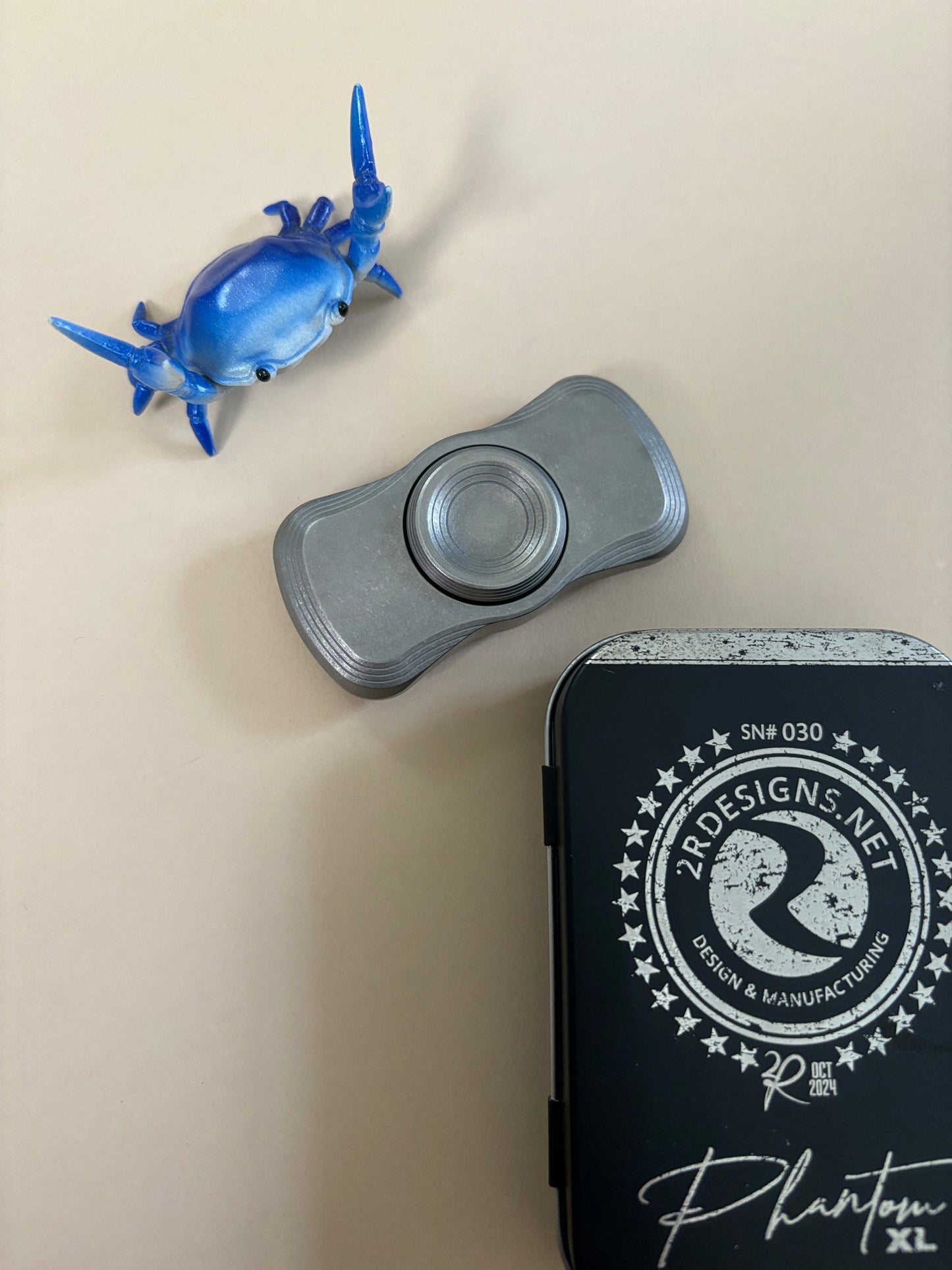 2R phantom XL - tungsten - fidget spinner / fidget toy