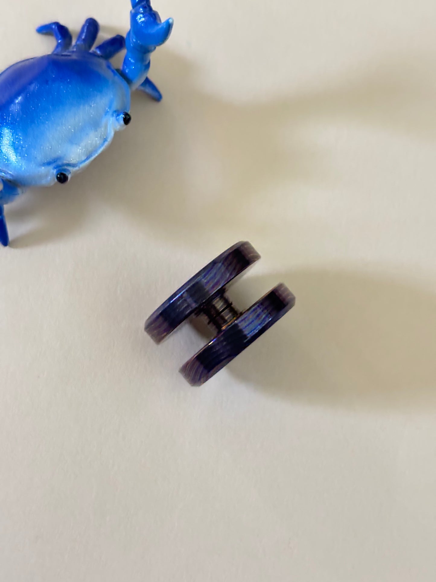 NJT - polish zircuti Van Gogh button - 24 mm x 15 mm- fidget toy