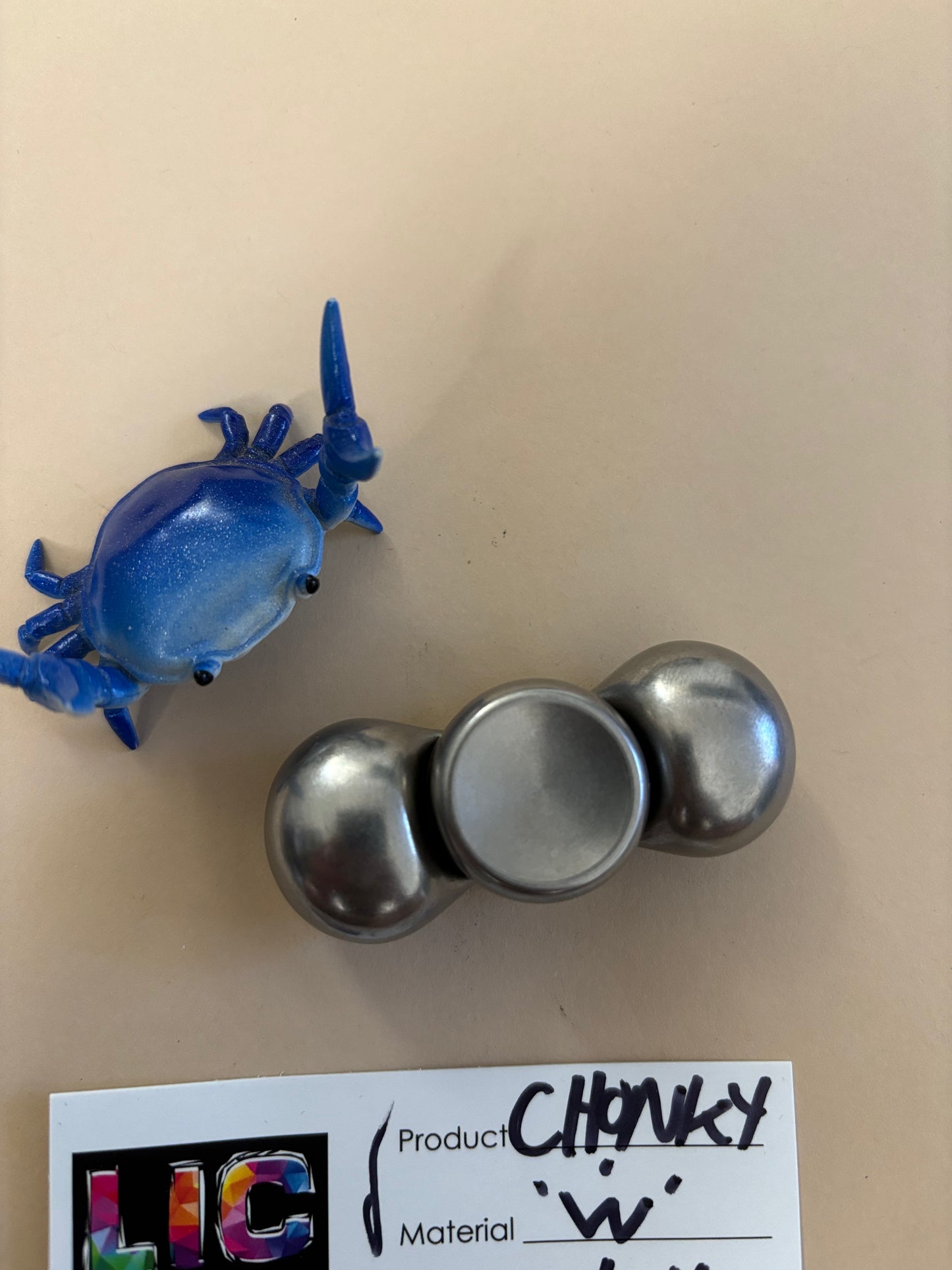 LIC edamame chonky - tungsten (W) - fidget spinner - fidget toy