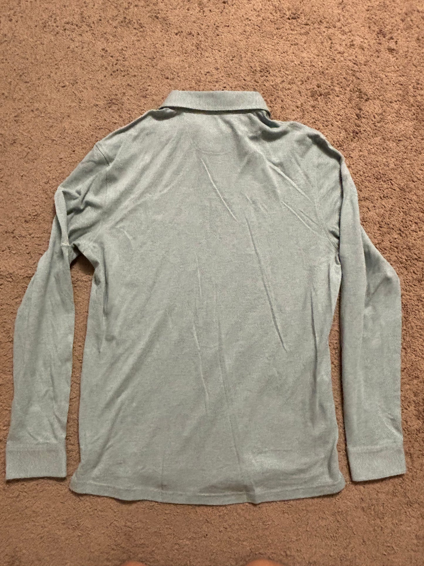 $88 - Myles Apparel - tour polo - moss green - med