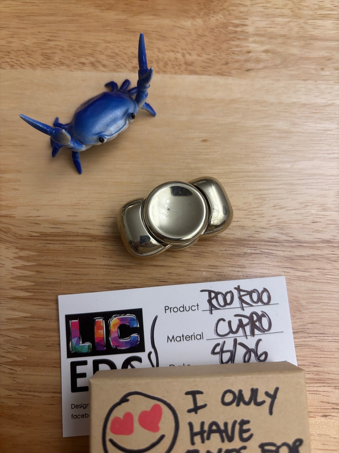 LIC EDC - Roo Roo - cupro - fidget spinner - fidget toy