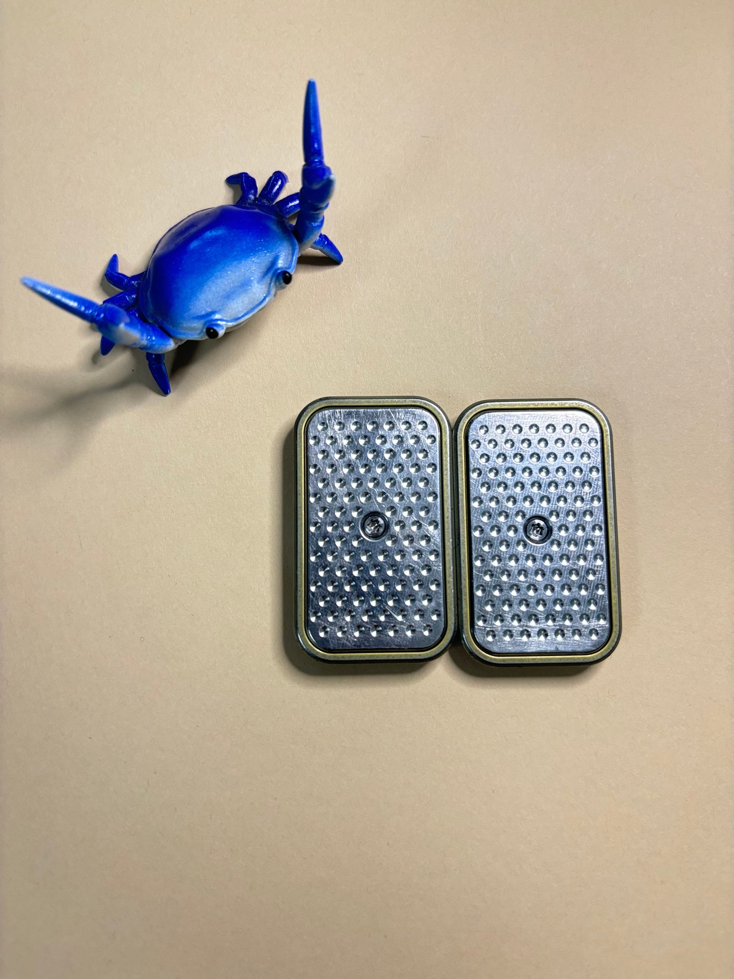 Magnus anodized laser etched - speed bump slider - Ti/ SS plates